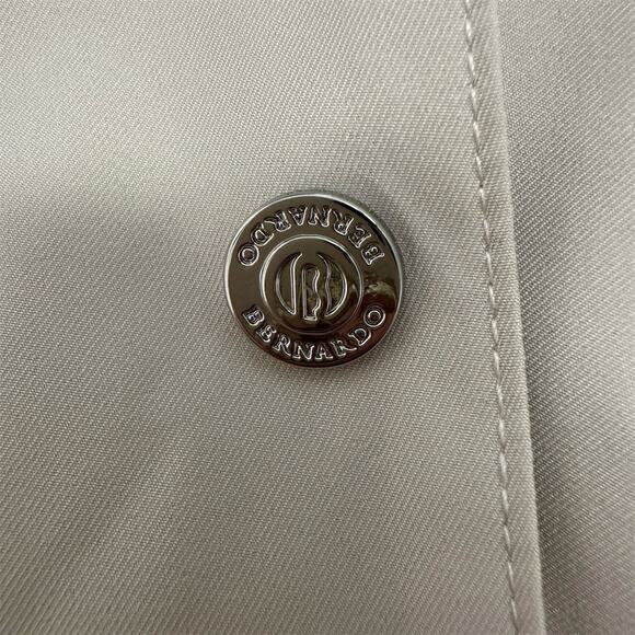 Bernardo Women's Trench Coat Small Beige Hooded Belted Long Casual - Picture 5 of 5